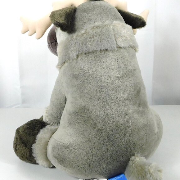 Disney's FROZEN SVEN Plush Stuffed Sitting Reindeer Moose Gray 15-16" High 2015 - Picture 7 of 8